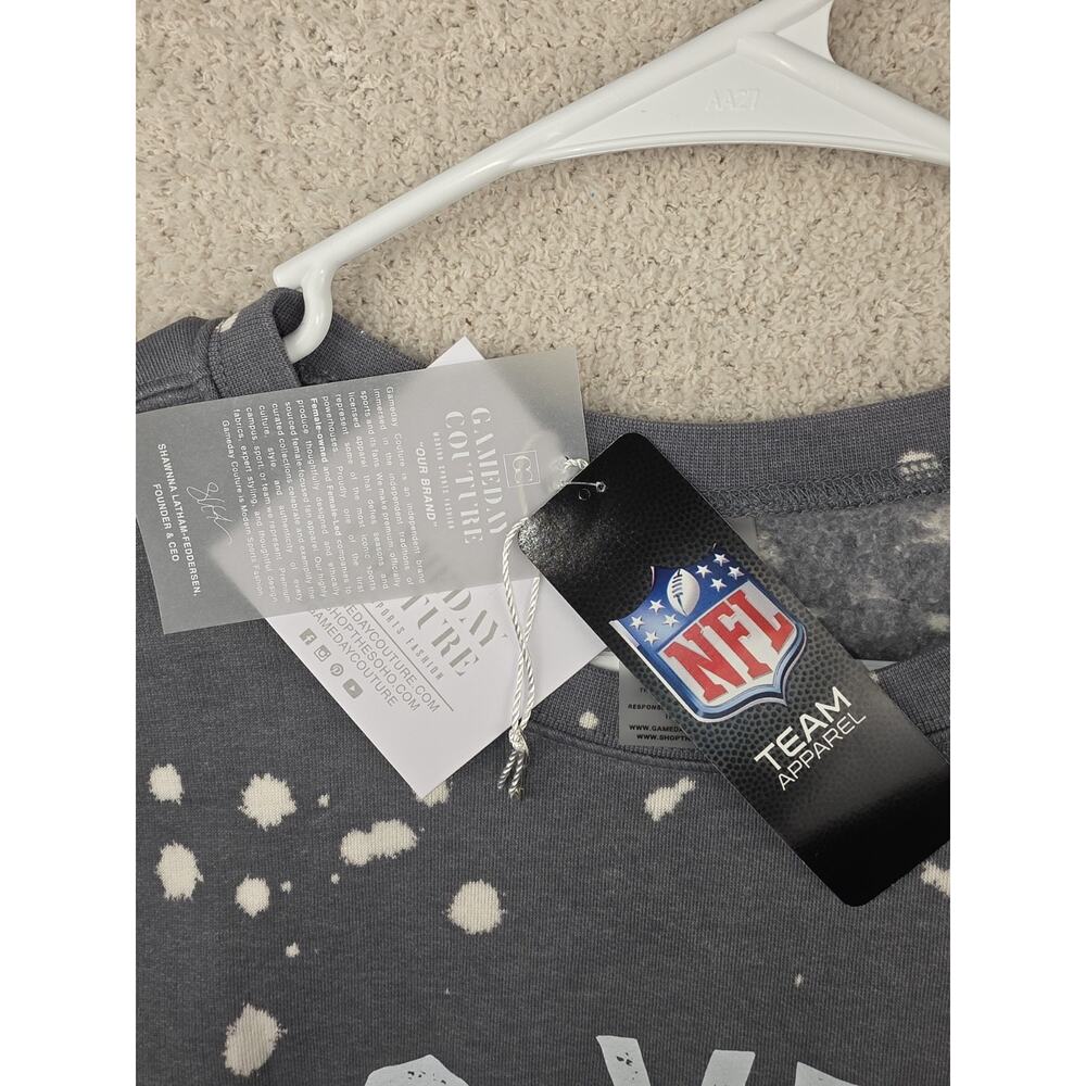 Gameday Couture Las Vegas Raiders Bleach Wash Sweatshirt Size M NWT - Picture 2 of 5